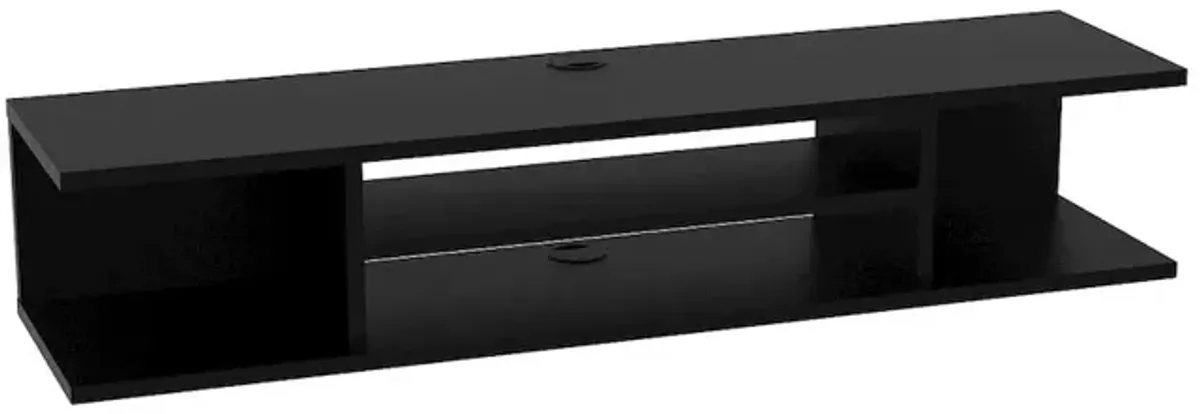 Decorotika Pivot Floating Tv Stand - Black