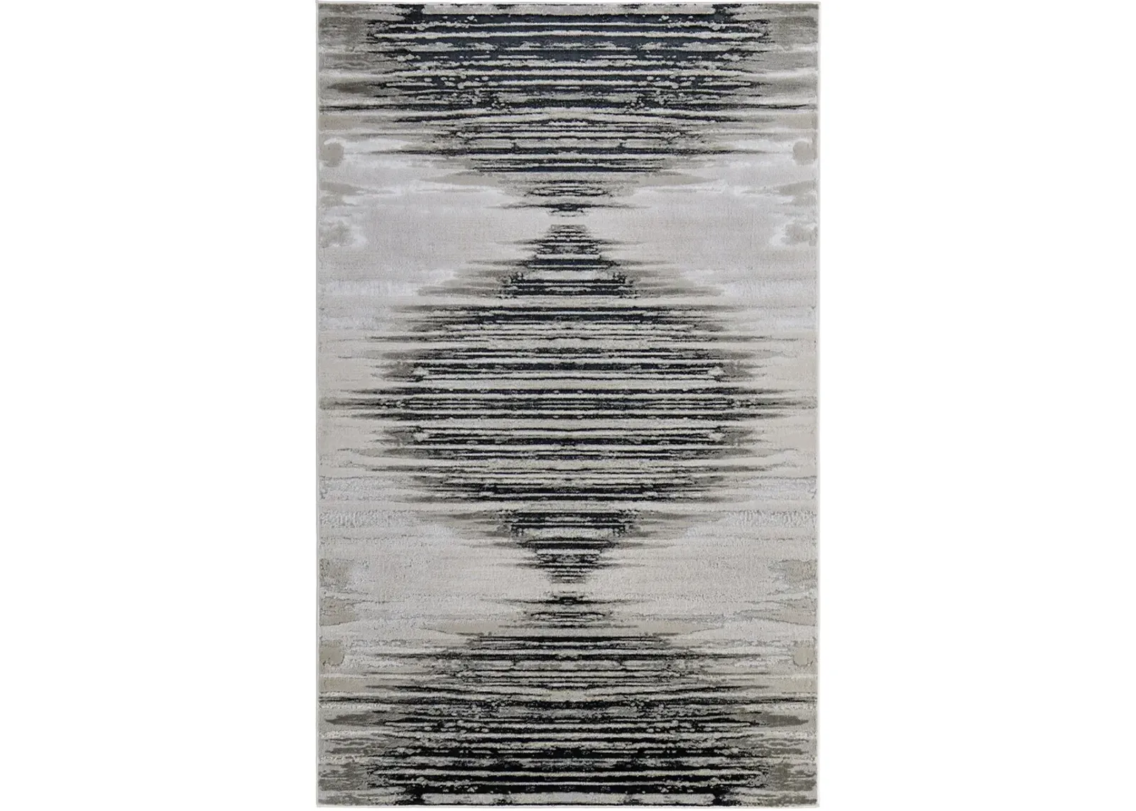 Micah 39LRF 12' x 18' Black/Silver/Taupe Rug