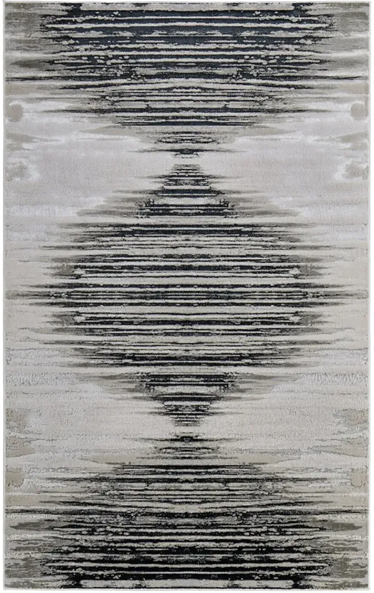 Micah 39LRF 12' x 18' Black/Silver/Taupe Rug