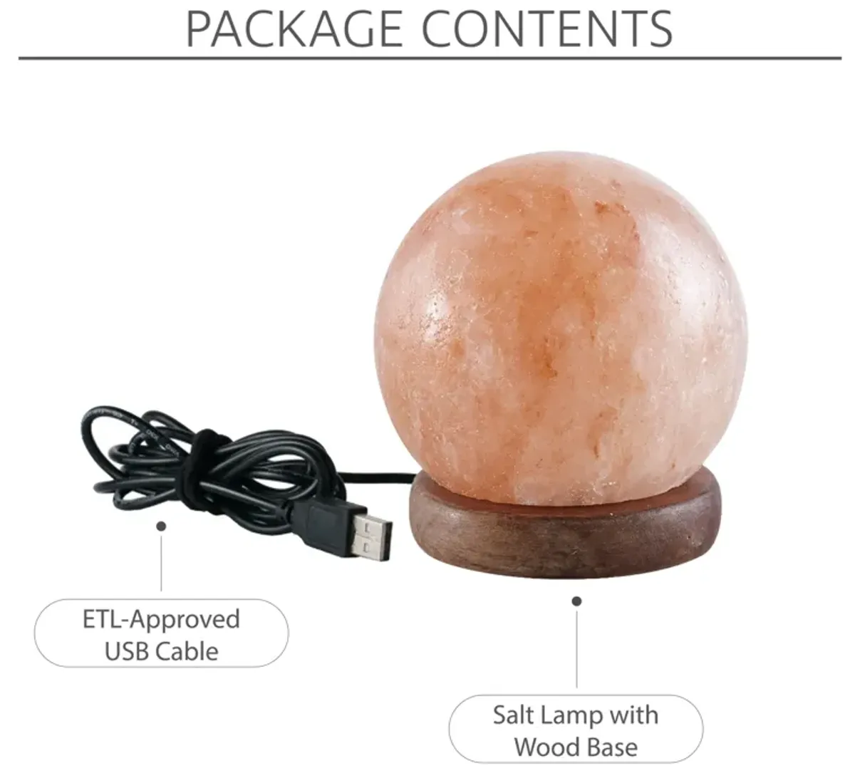 Loft Lyfe Magaly Round Salt Lamp 8 Color Modes