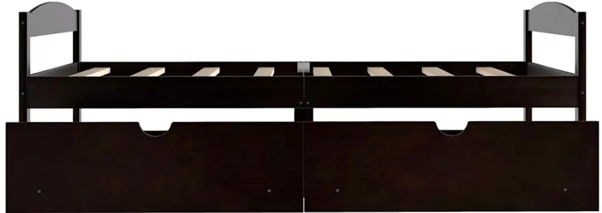 Merax Simple Style Platform Bed with Drawers