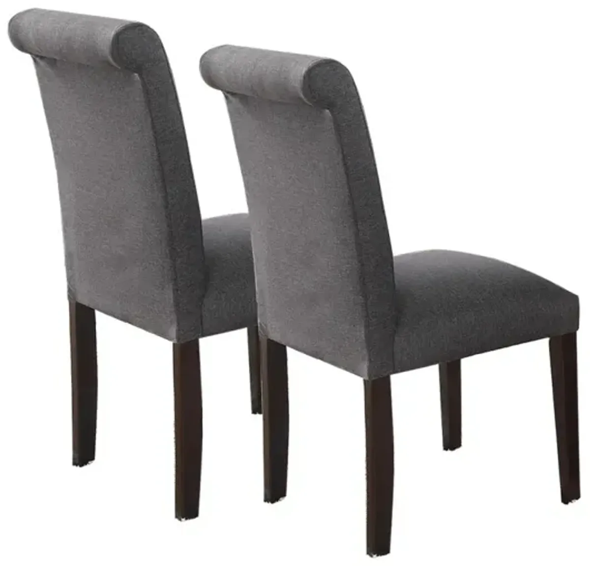 Streamdale Blue Grey Fabric Dining Chairs, Set Of 2
