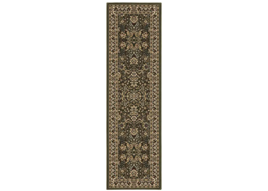 Ariana 2'3" x 7'9" Green Rug