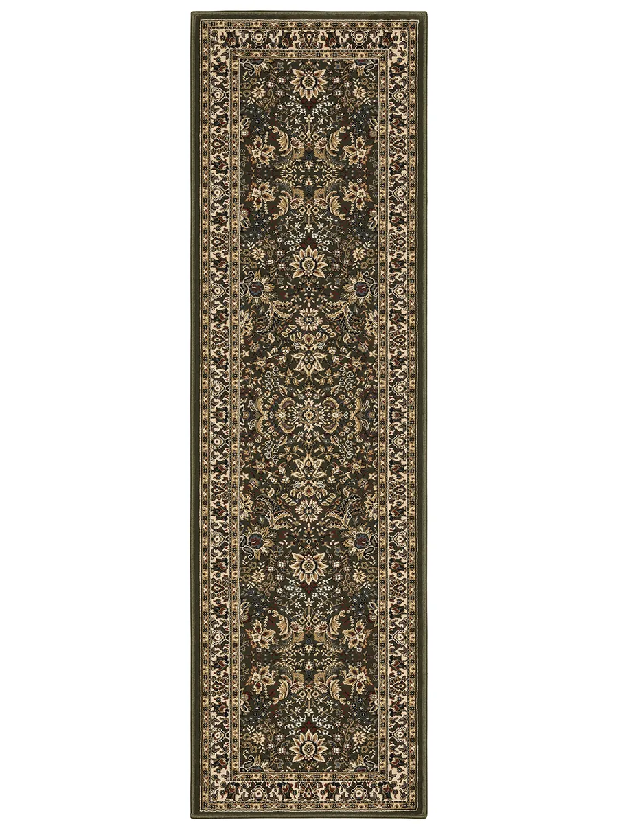 Ariana 2'3" x 7'9" Green Rug