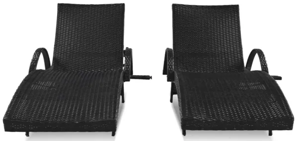 Merax Solid Outdoor Wicker Chaise Lounge Chairs