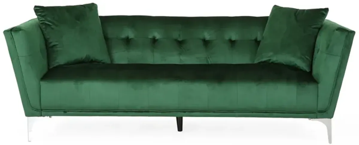 Merax Comfy 3-seat Velvet Upholstery Sofa with 5 Legs