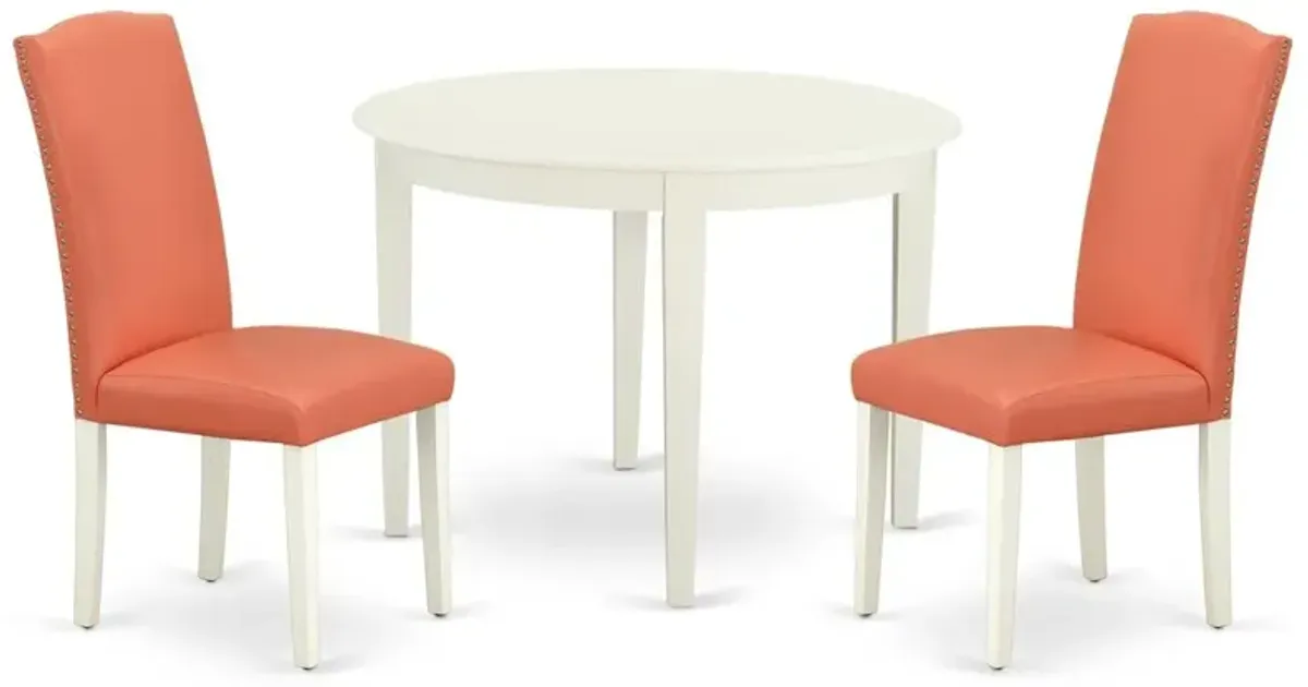 Dining Room Set Linen White, BOEN3-LWH-78