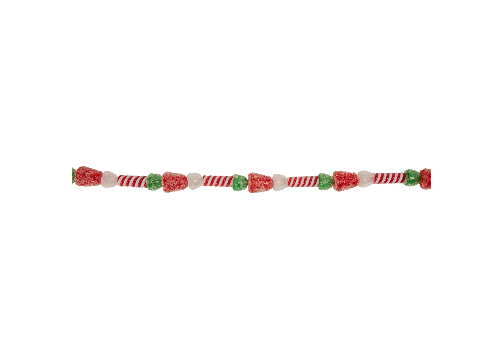 4' Faux Gum Drop Candy and Peppermint Swirls Christmas Garland - Unlit