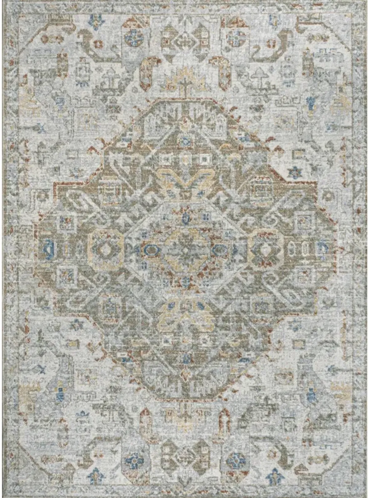 Shaemus Bohemian Medallion Low-Pile Machine-Washable Runner Rug