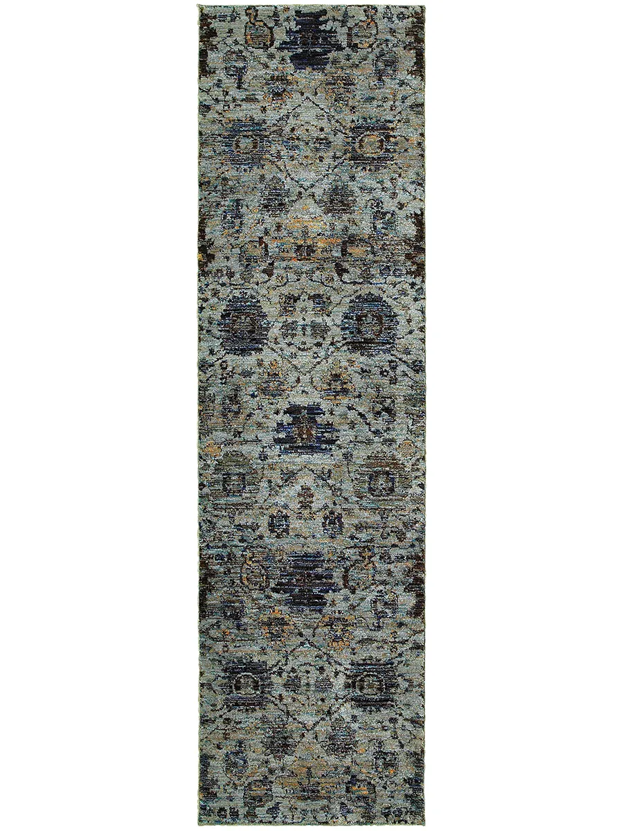 Andorra 1'10" x 3'2" Blue Rug