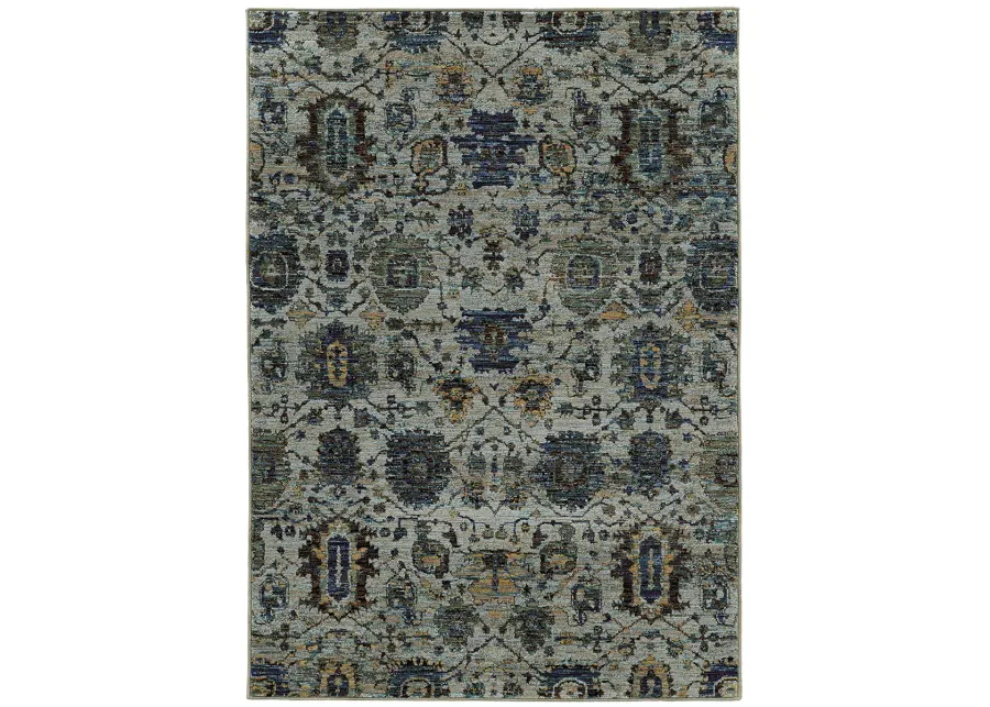 Andorra 1'10" x 3'2" Blue Rug