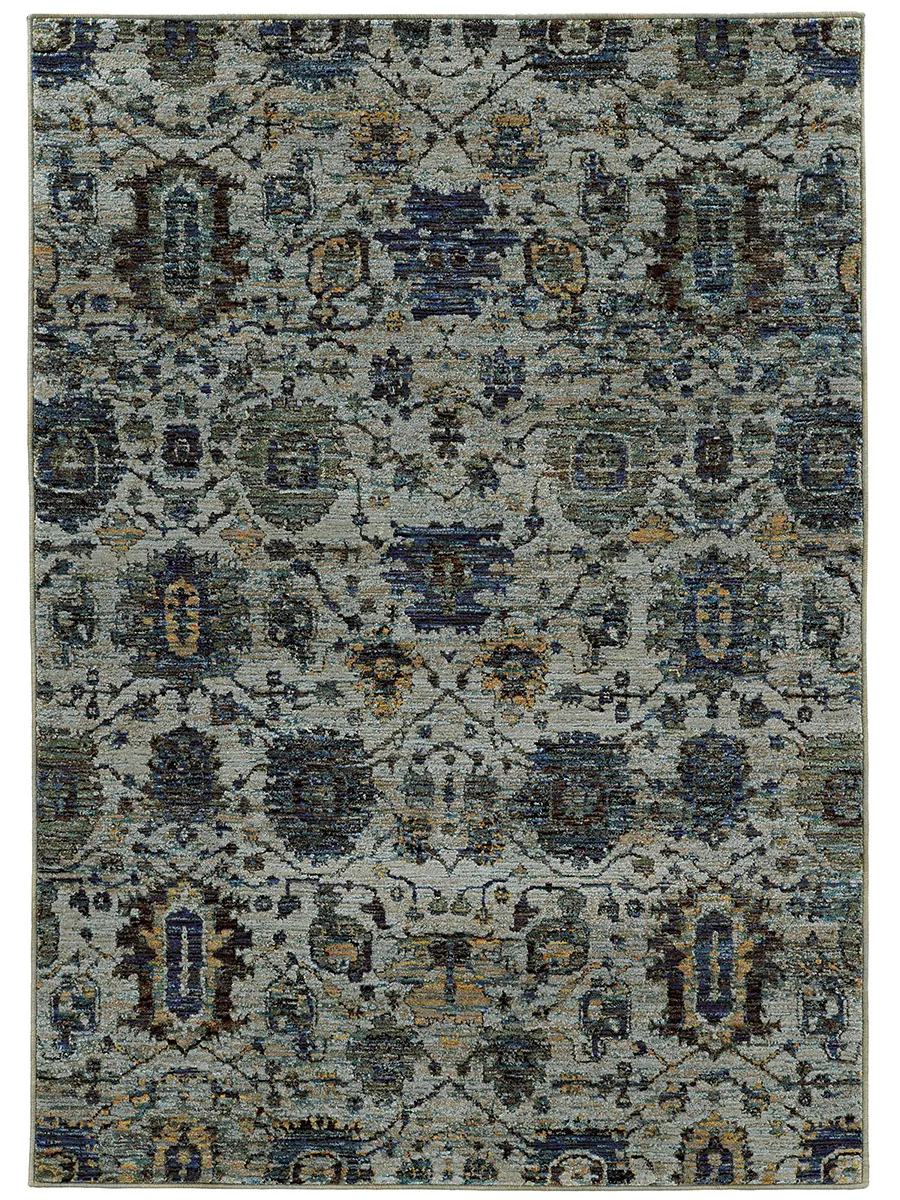 Andorra 1'10" x 3'2" Blue Rug