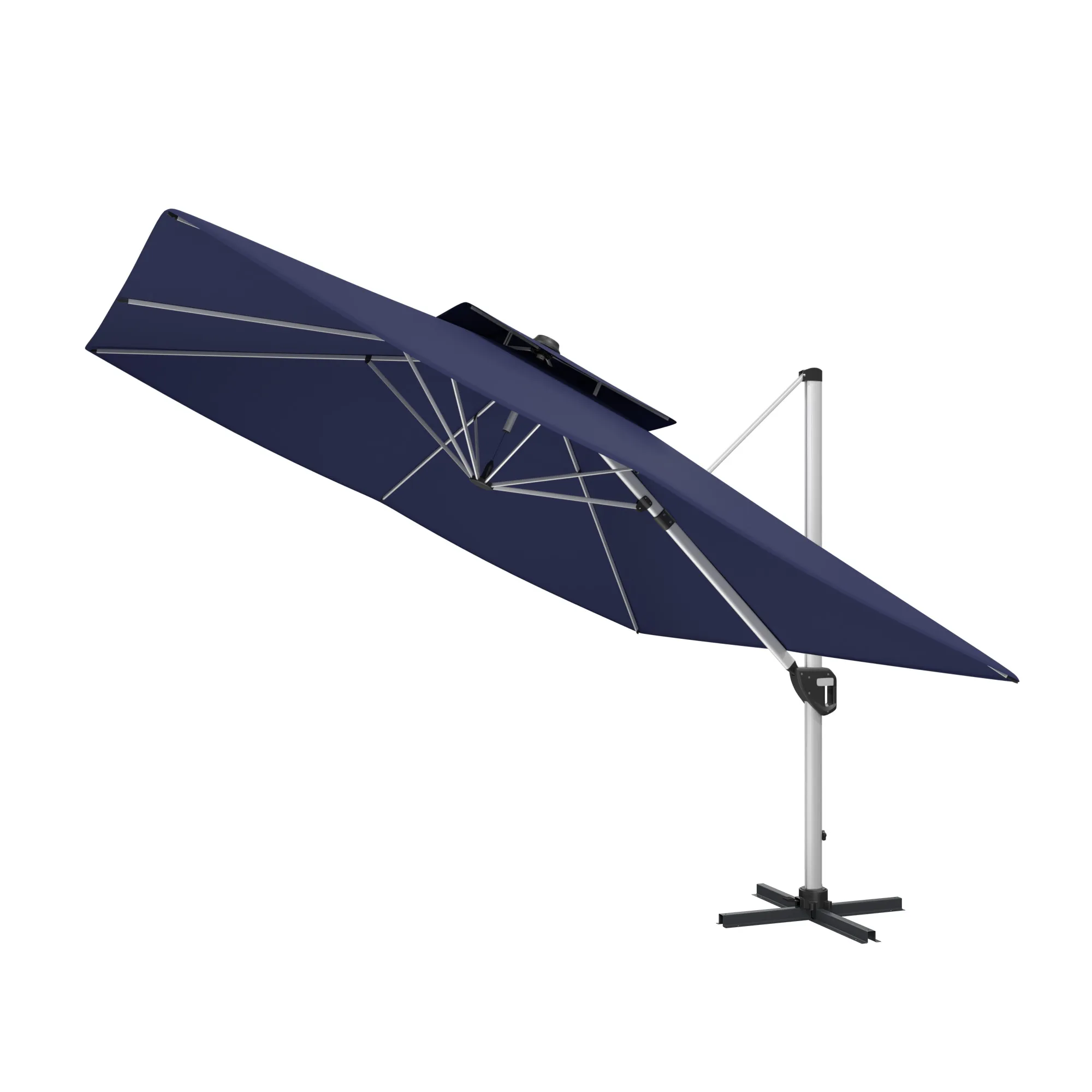 11FT Patio Umbrella Outdoor Square Double Top Umbrella (without Umbrella Base).