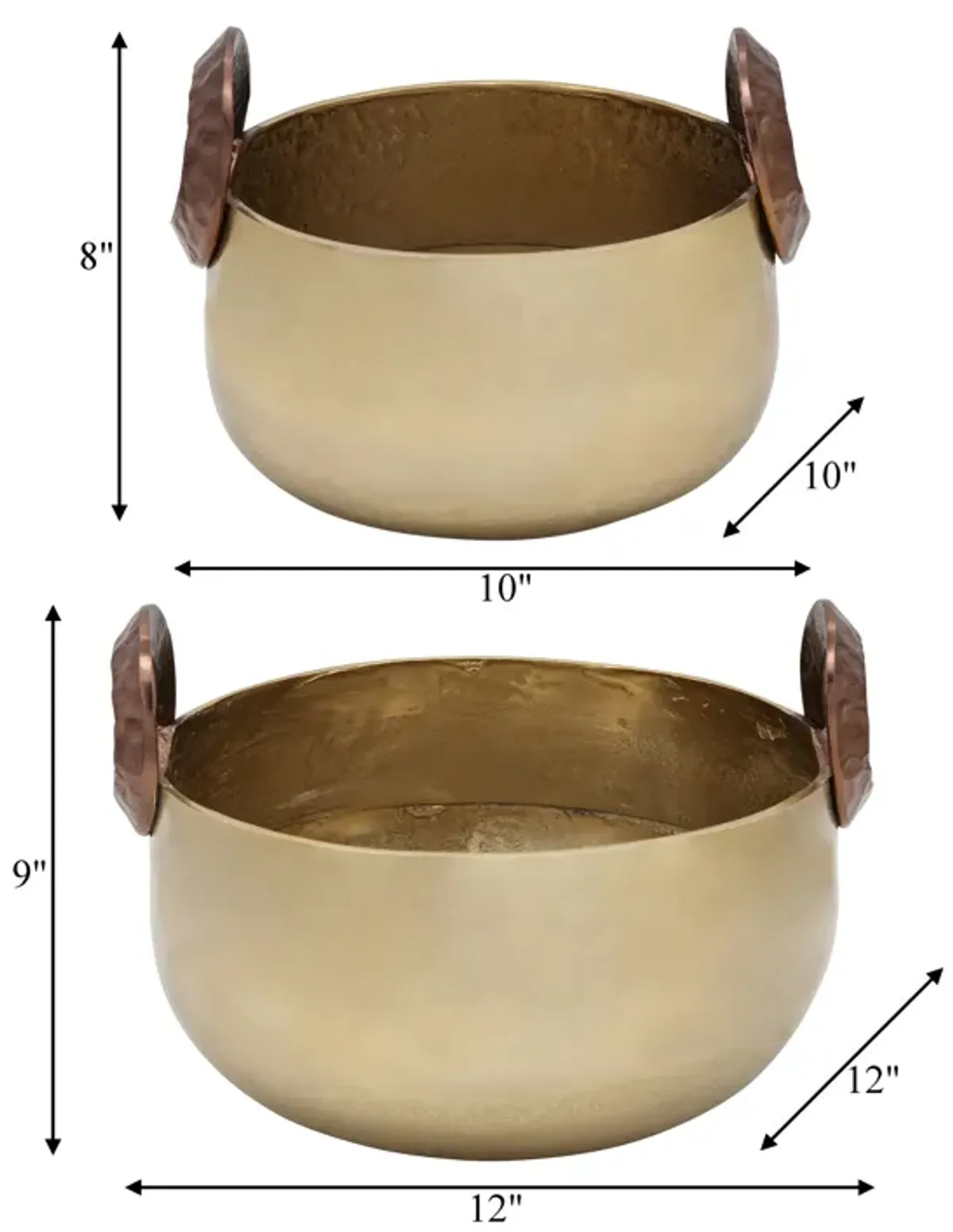 Bowl Set with Handles (Set of 2)