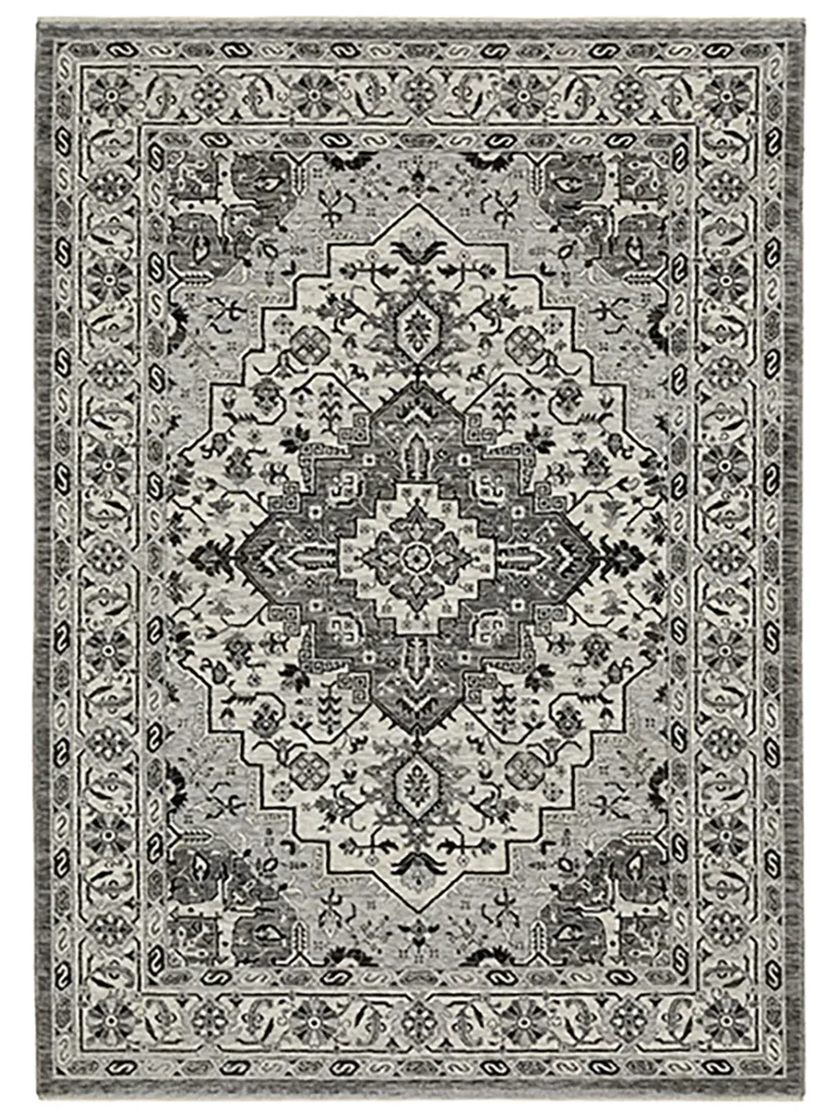 Chamberlain 6'7" x 9'6" Grey Rug