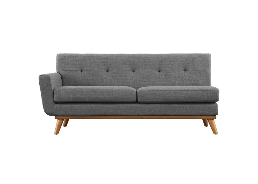 Engage Left-Arm Upholstered Fabric Loveseat