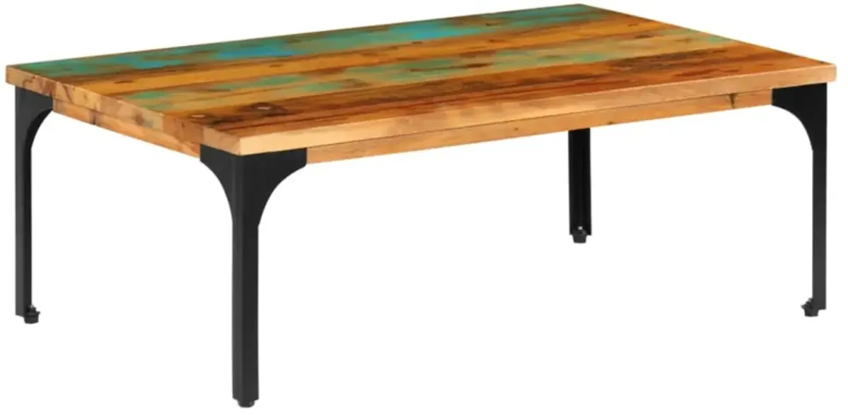 vidaXL Coffee Table 39.4"x23.6"x13.8" Solid Reclaimed Wood