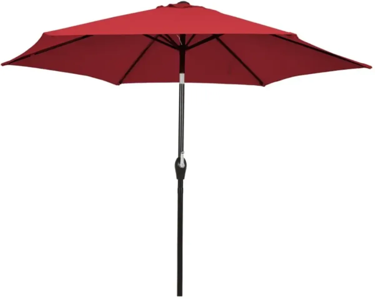 Hivvago 10 Feet Outdoor Patio Umbrella with Tilt Adjustment and Crank