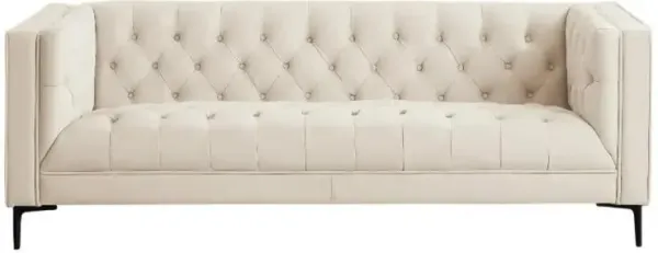 Ashcroft Furniture Co Evelyn Mid Century Luxury Chesterfield Sofa