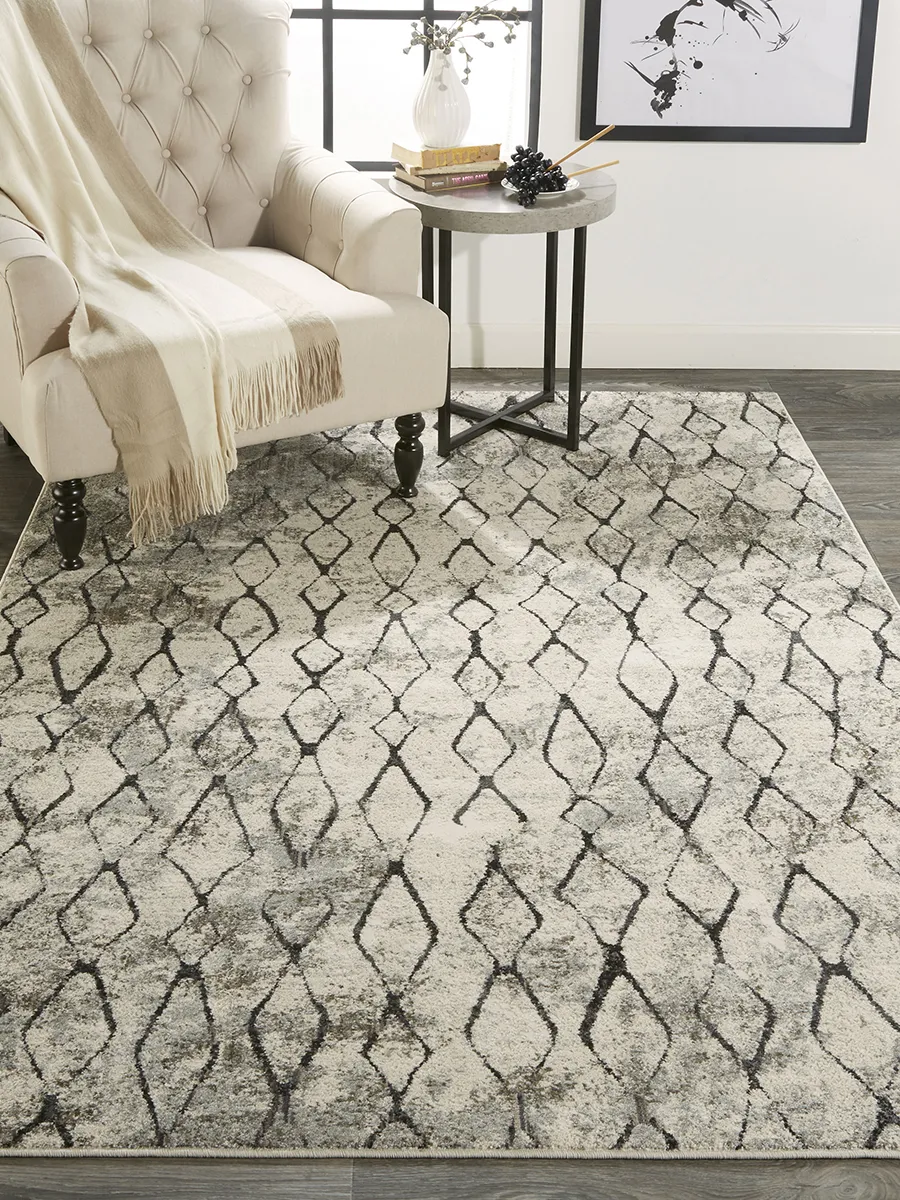 Kano 3872F Ivory/Gray/Taupe 7'10" x 11' Rug