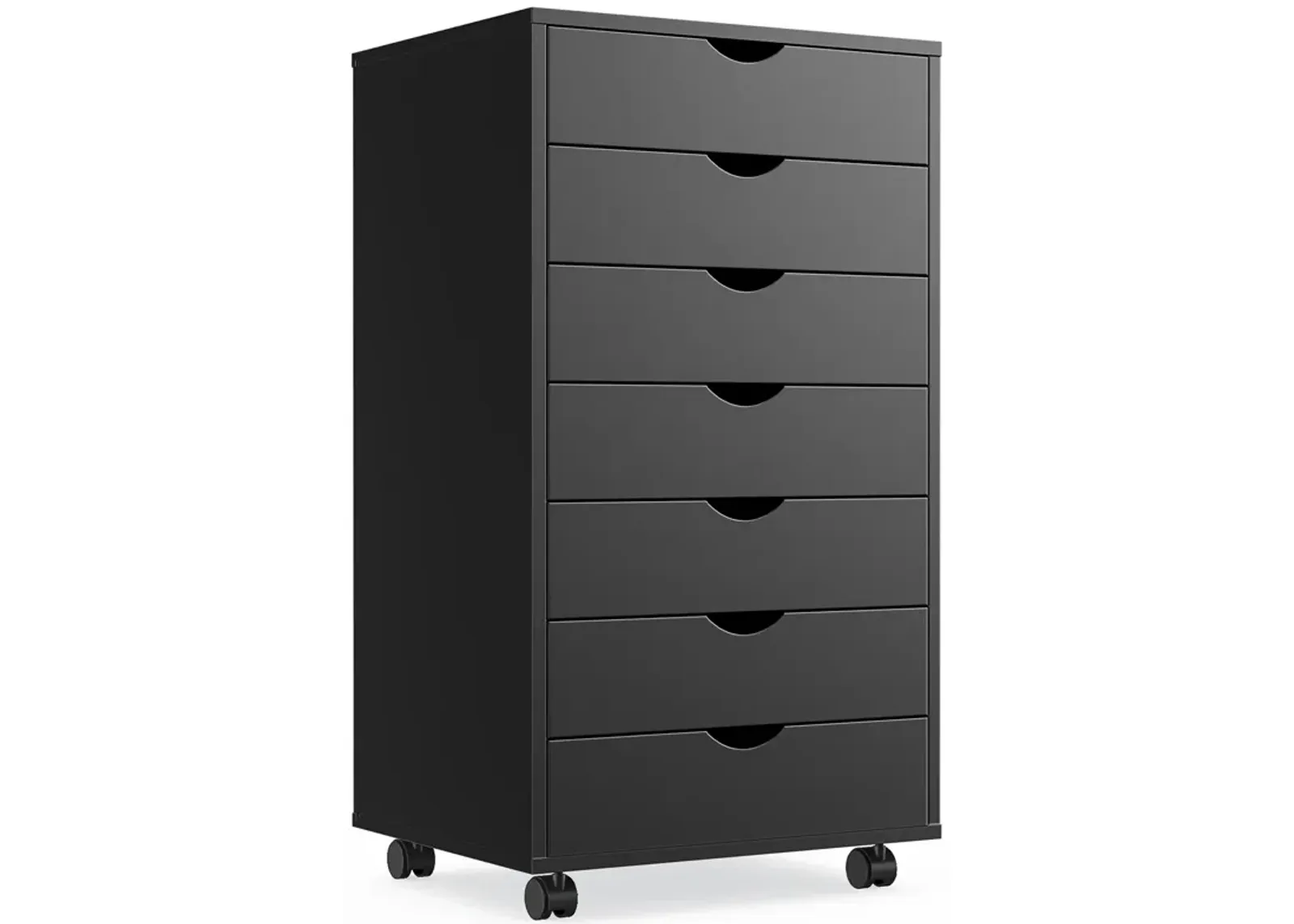 7-Drawer Chest with Wheels for Office Storage