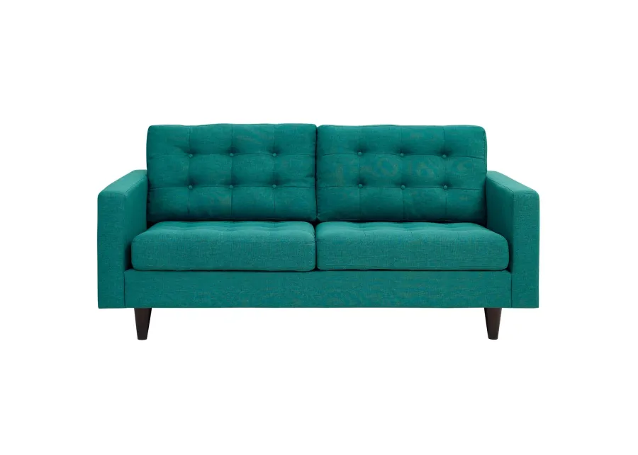 Empress Upholstered Fabric Loveseat