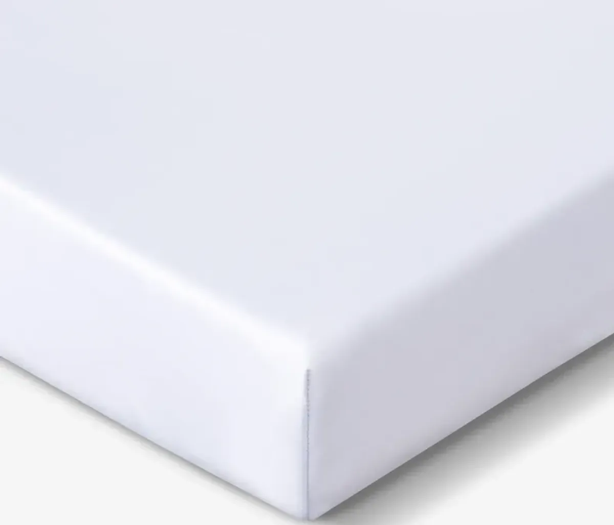 Hyper-Linen Crib Sheet - Bright White