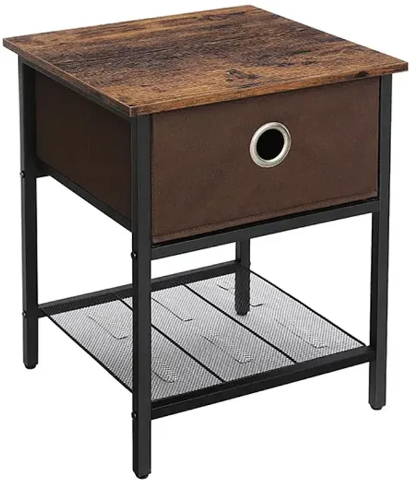 Hivvago Fabric Drawer End Tables