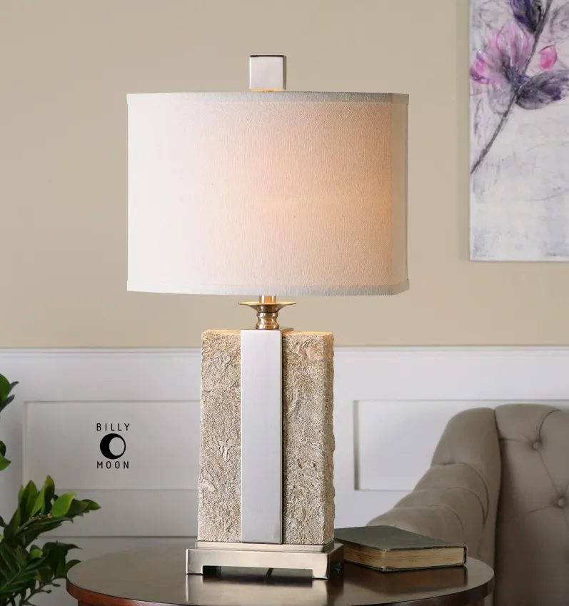 Uttermost Bonea Stone Ivory Table Lamp