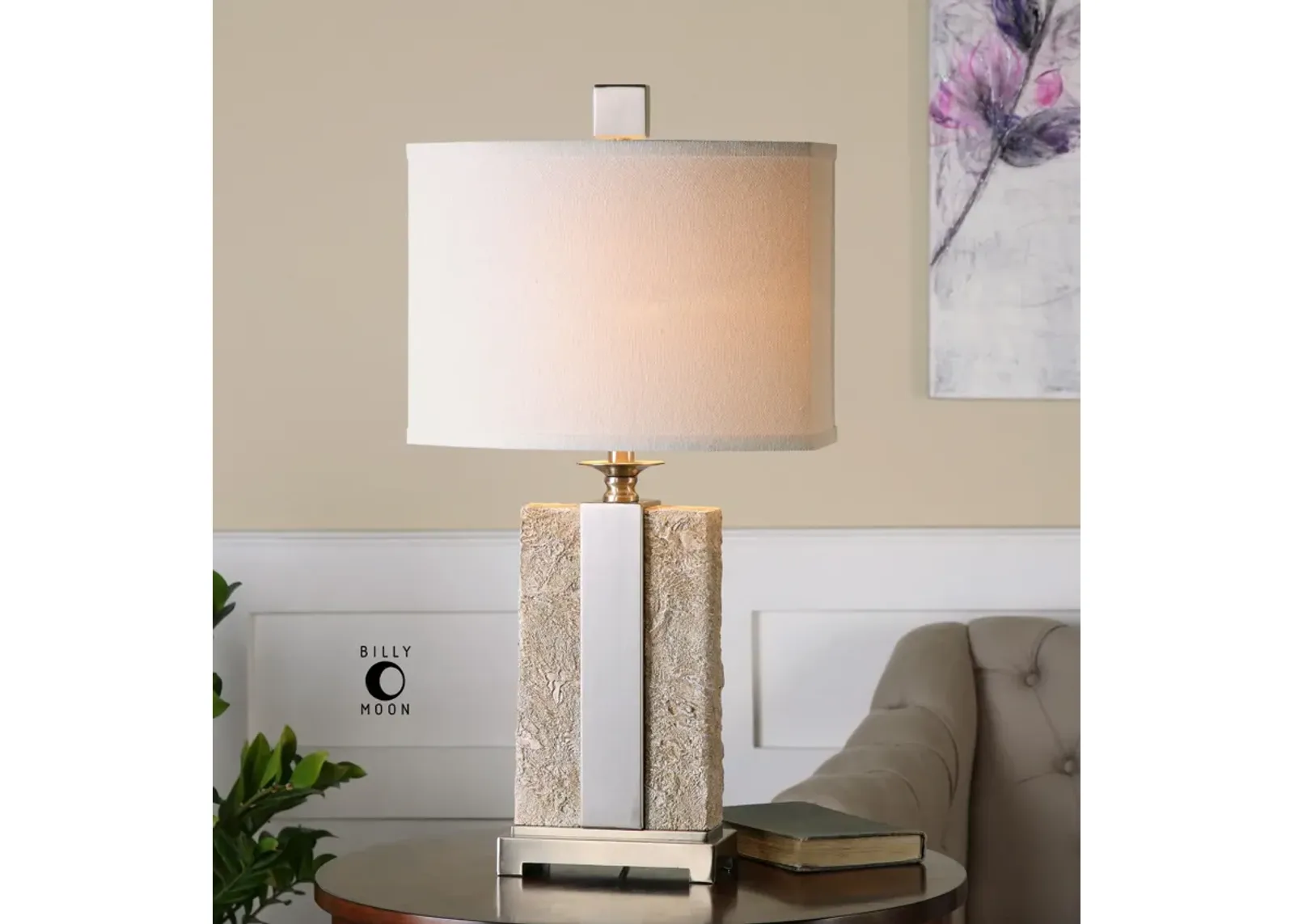 Uttermost Bonea Stone Ivory Table Lamp