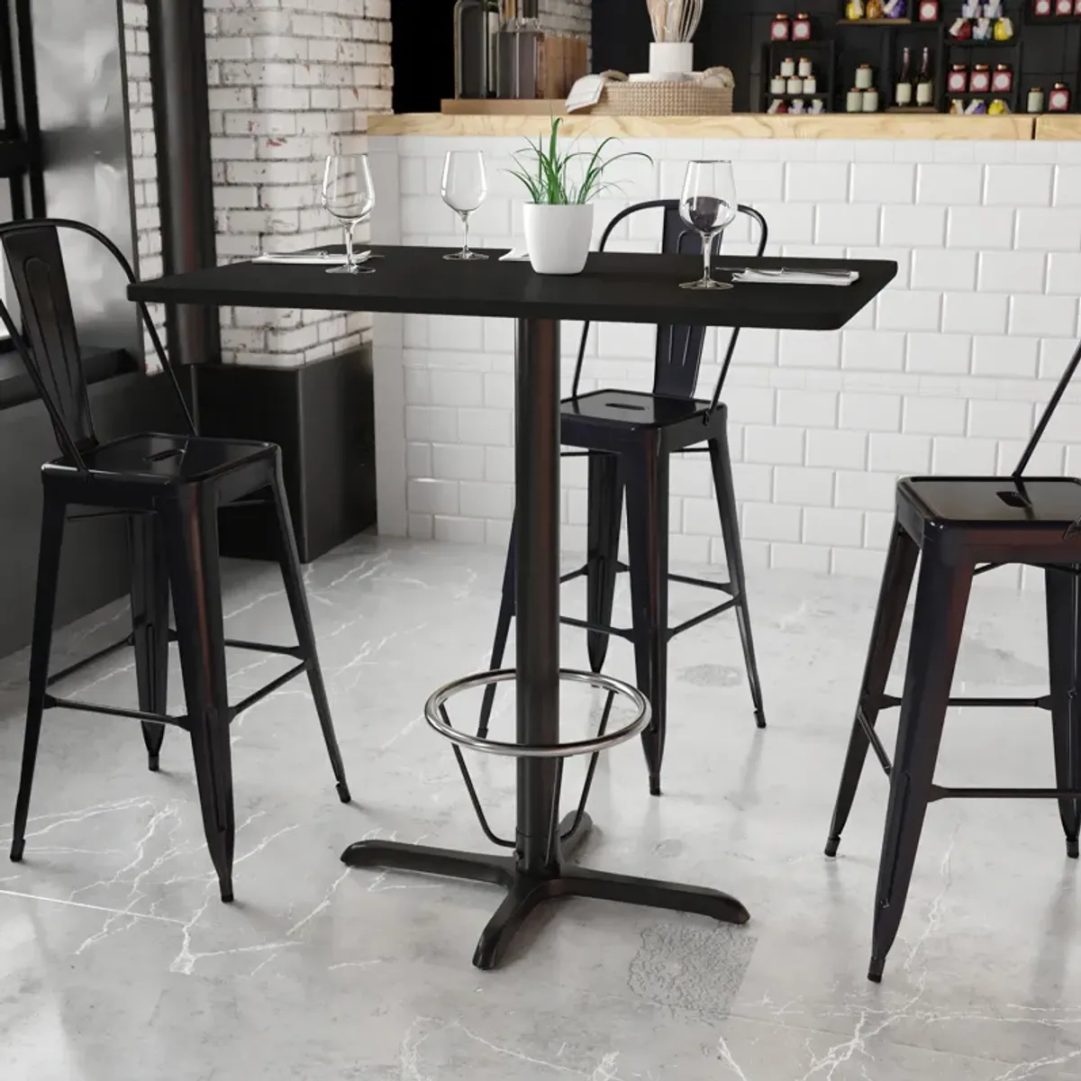 Restaurant Dining Table and Bases - Bar Height