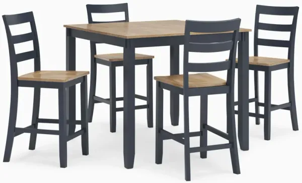 Gesthaven Blue 5-Piece Counter Height Dining Set