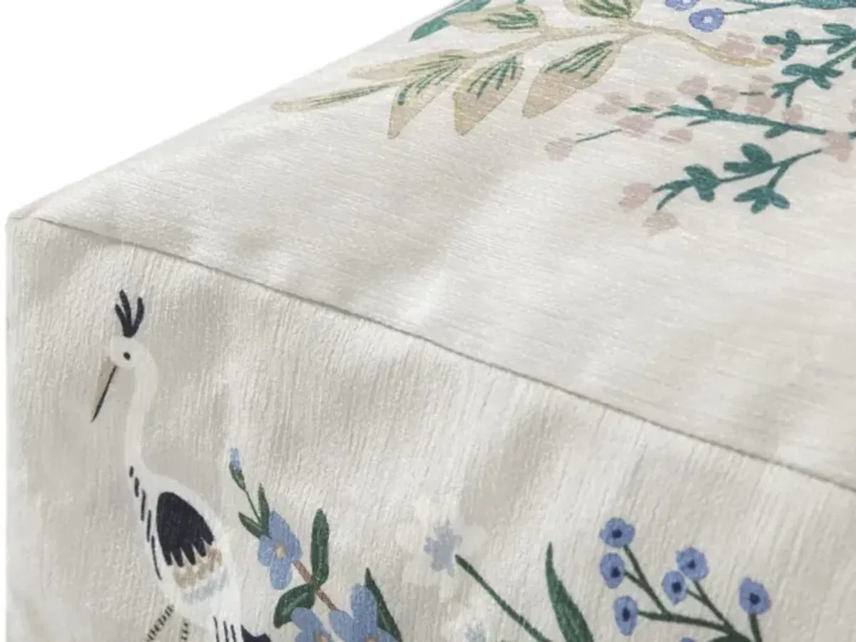 Floor Pillow FPRP6001 Grey by Rifle Paper Co. x Loloi