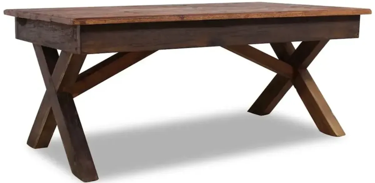 vidaXL Coffee Table Solid Reclaimed Wood 43.3"x23.6"x17.7", 244492