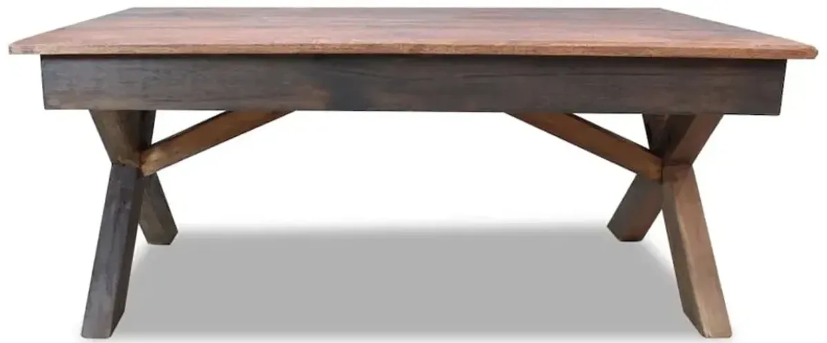 vidaXL Coffee Table Solid Reclaimed Wood 43.3"x23.6"x17.7", 244492