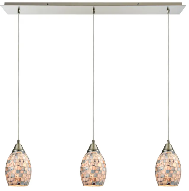 Capri 36" Wide 3-Light Mini Pendant