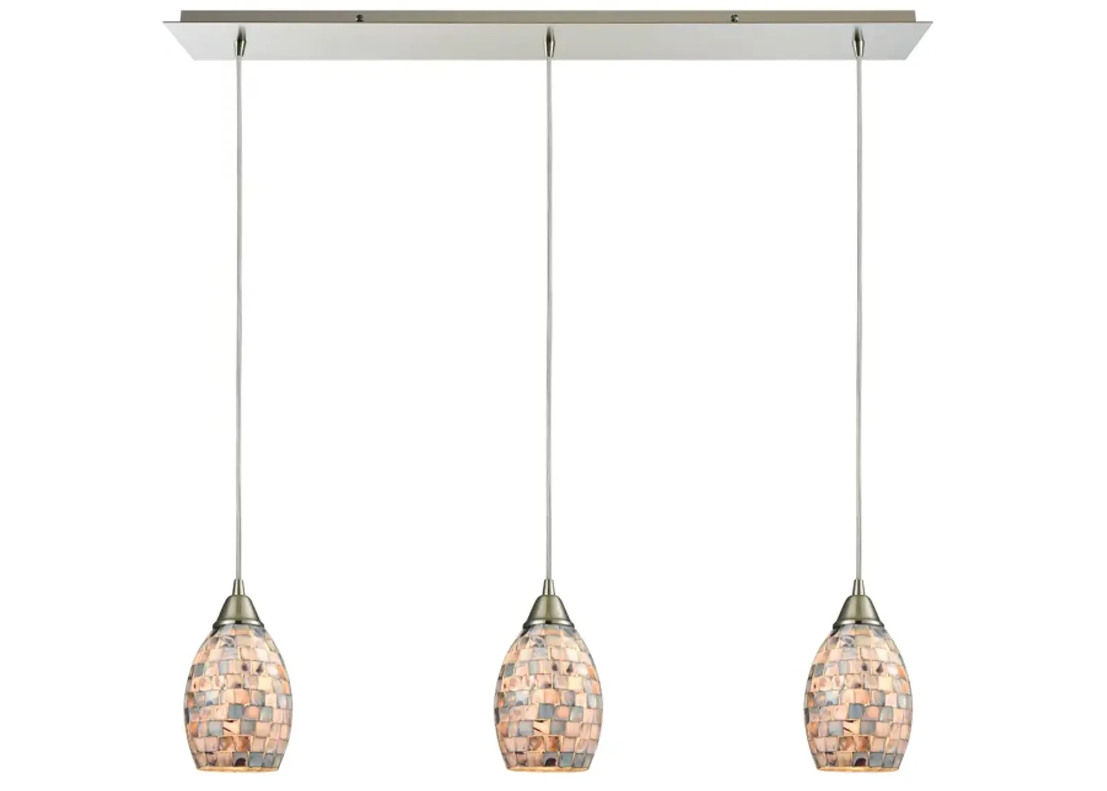 Capri 36" Wide 3-Light Mini Pendant