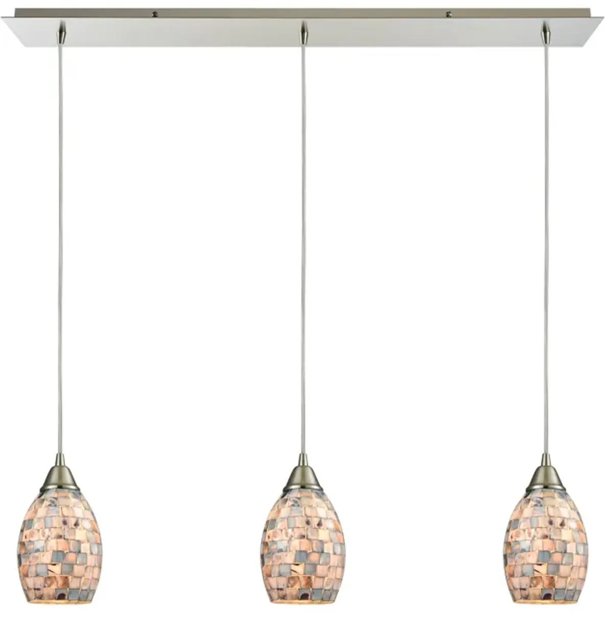 Capri 36" Wide 3-Light Mini Pendant