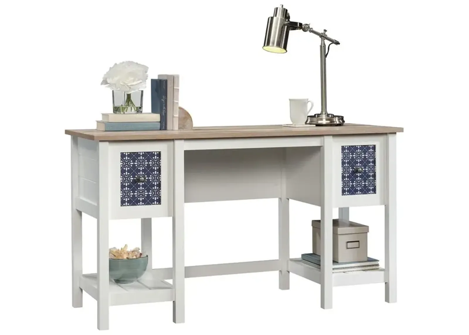 Sauder Cottage Road Desk Soft White