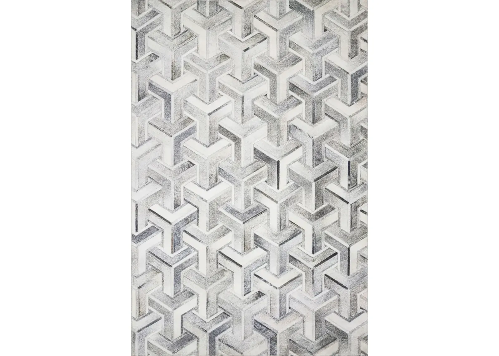 Maddox MAD05 Silver/Ivory 5' x 7'6" Rug