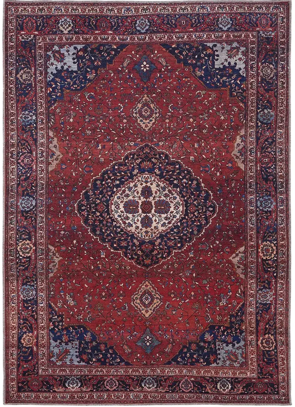 Rawlins 39HDF Red/Blue/Tan 2' x 3' Rug