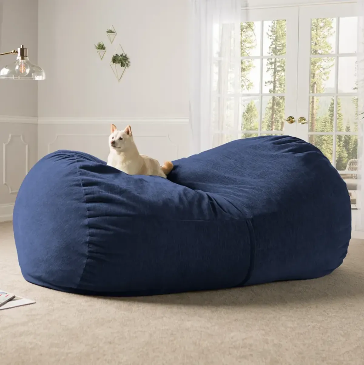 Jaxx 7 Foot Giant Bean Bag Sofa - Premium Chenille