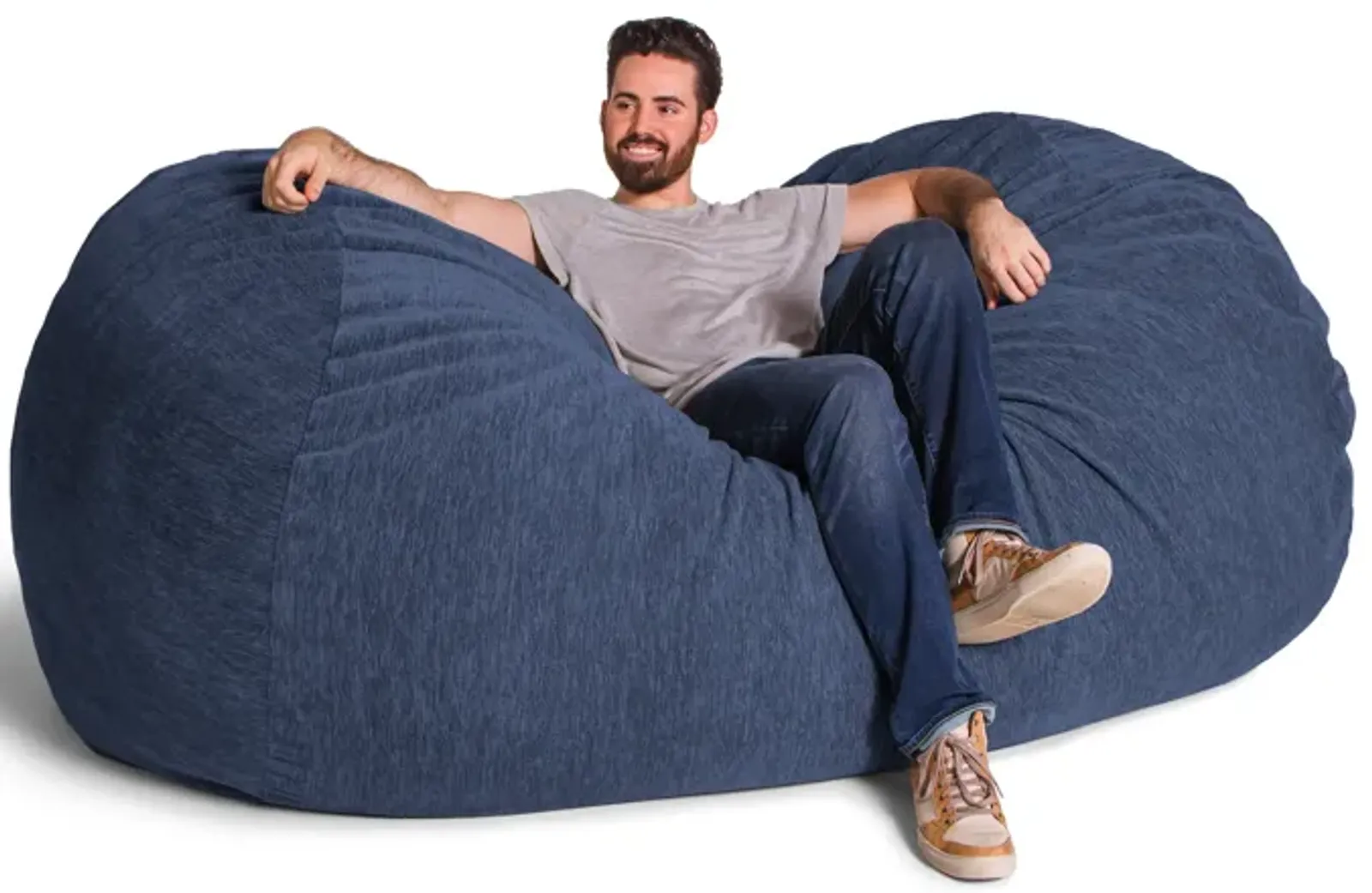 Jaxx 7 Foot Giant Bean Bag Sofa - Premium Chenille