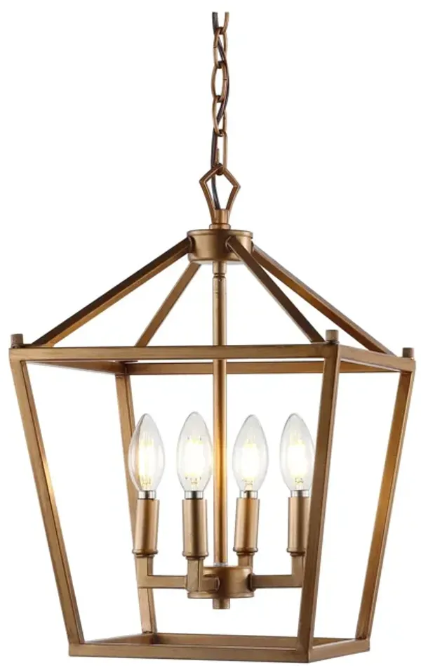 PagodaBulb Lantern Metal LED Pendant