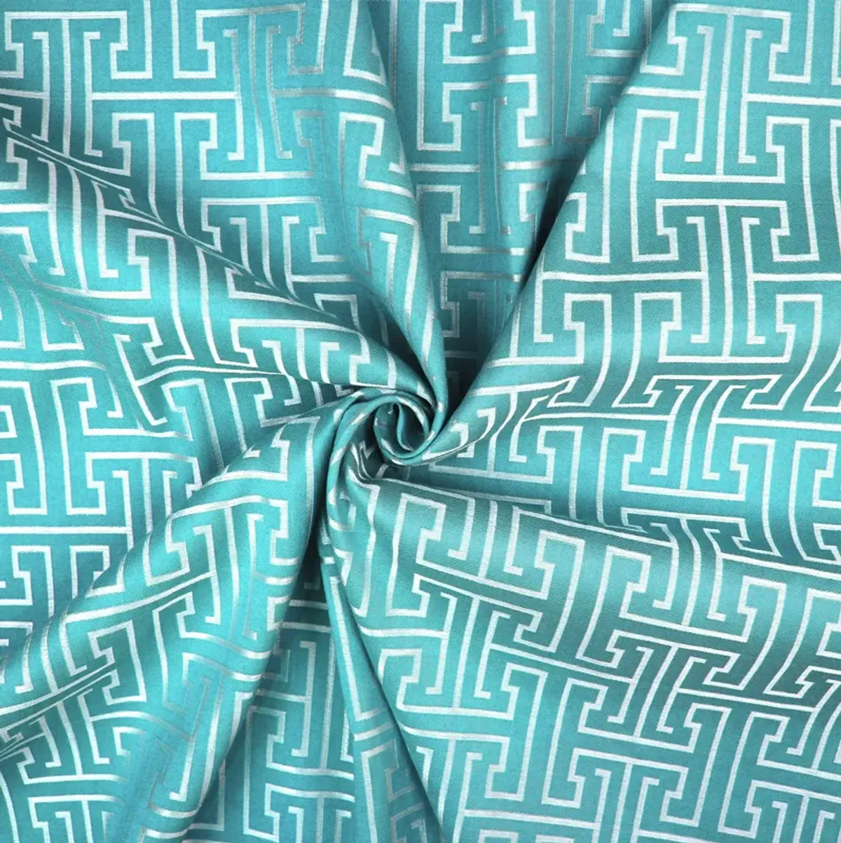 6ix Tailors Fine Linens Bishop Turquoise Duvet Cover Set