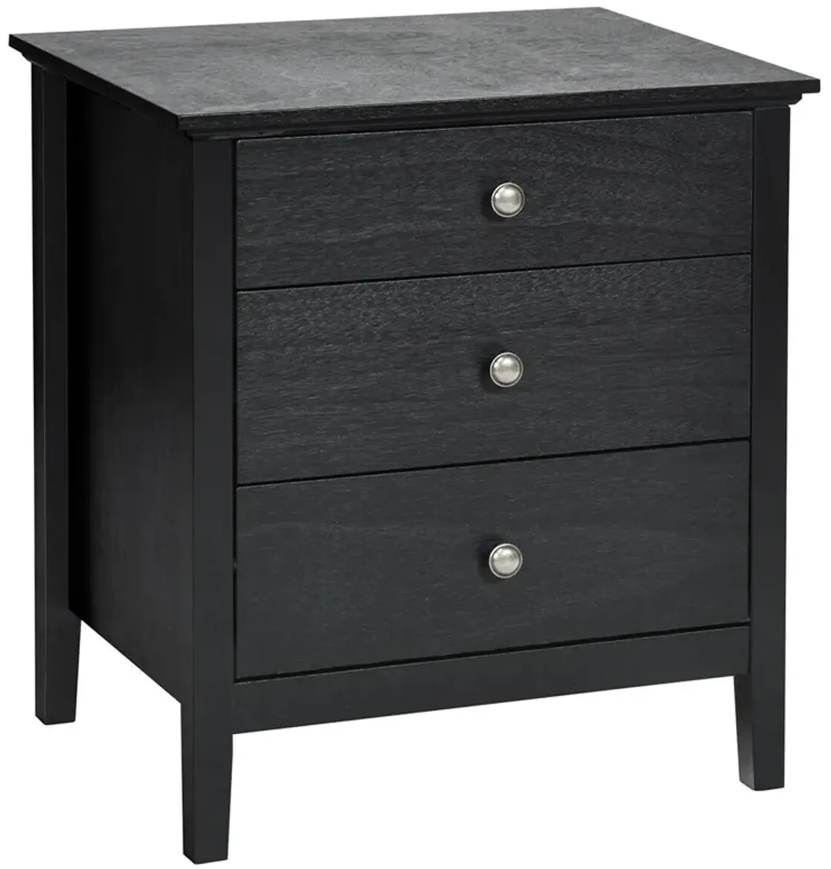 Nightstand Beside End Side Table Organizer with 3 Drawers