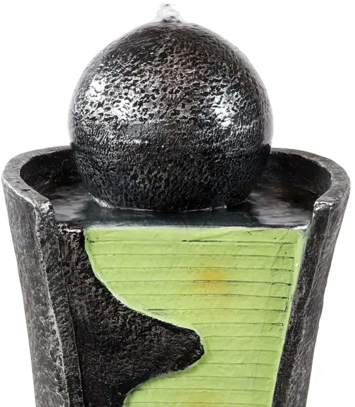 Sunnydaze Electric Art Deco Rippling Stream Outdoor Water Fountain - 39 in