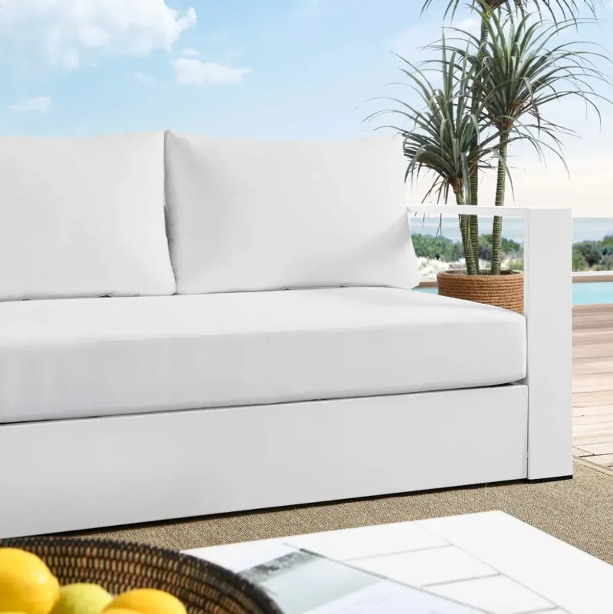 Modway - Tahoe Outdoor Patio Powder-Coated Aluminum Sofa