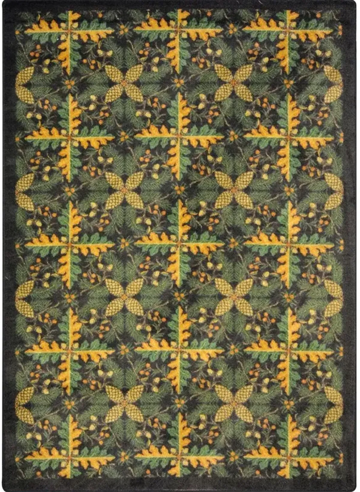 Joy Carpets Kaleidoscope Tahoe 7'8 x 10'9 Area Rug in Color Dark Timber
