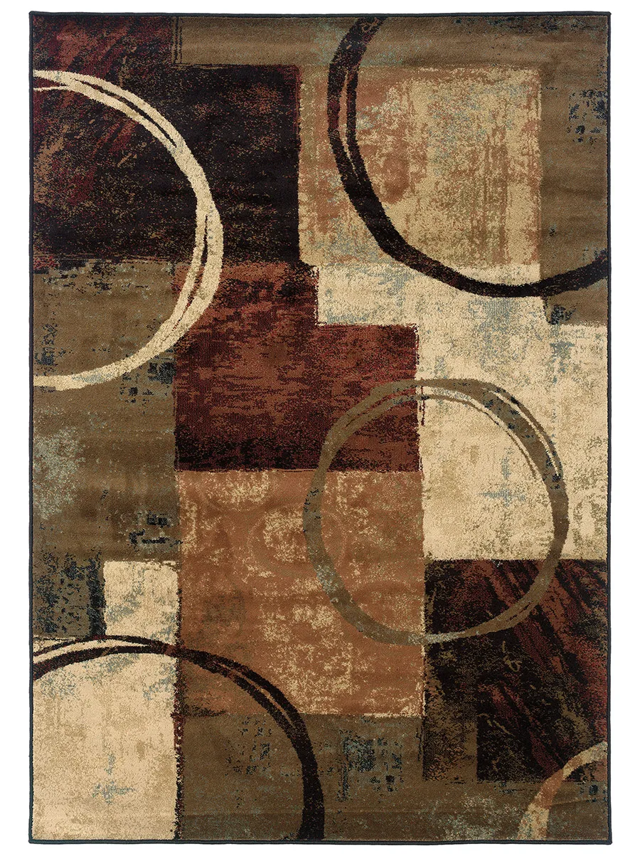 Hudson 6'7" x 9'6" Brown Rug